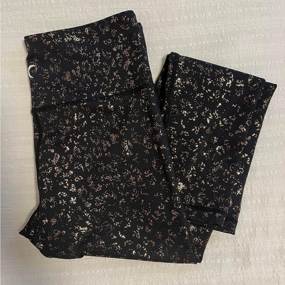 ZYIA Black Stay Gold Leggings